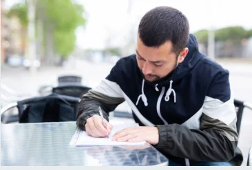 student writing motivation letter DAAD Erasmus European scholarship 2026