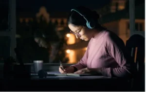 focused writing time scholarship application no distractions laptop 2026