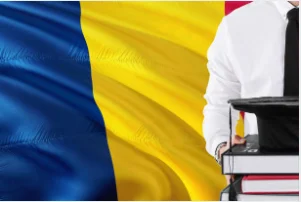 Chad flag with destination country flags