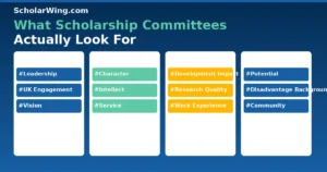 What Scholarship Committees Actually Look For