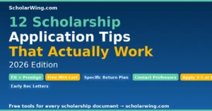 12 Scholarship Application Tips That Actually Work in 2026