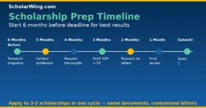 Scholarship Application Timeline