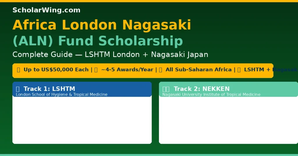 Africa London Nagasaki (ALN) Fund — Up to US$50,000 | LSHTM London OR Nagasaki Japan | ~4-5 Awards Per Year | African Scientists in Infectious Disease