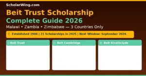 Beit Trust Scholarship 2026 — Only for Malawi, Zambia & Zimbabwe | UK (Oxford, Cambridge, Edinburgh, Glasgow) + South Africa (UCT, Stellenbosch, Rhodes) | Opens September 2026