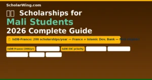 Scholarships for Mali Students 2026