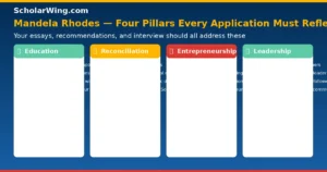 The four pillars every Mandela Rhodes application must reflect.