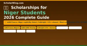 Scholarships for Niger Students 2026