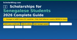 Scholarships for Senegalese Students 2026