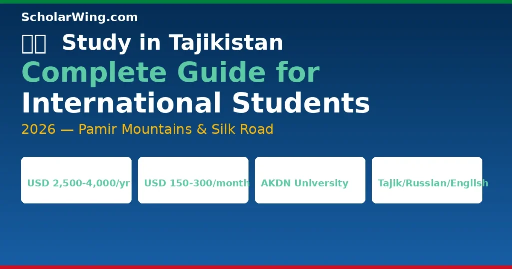 Study in Tajikistan 2026