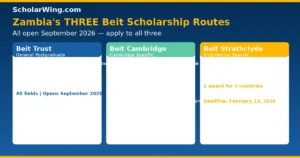Scholarship comparison table