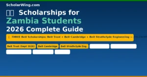 Scholarships for Zambia Students 2026