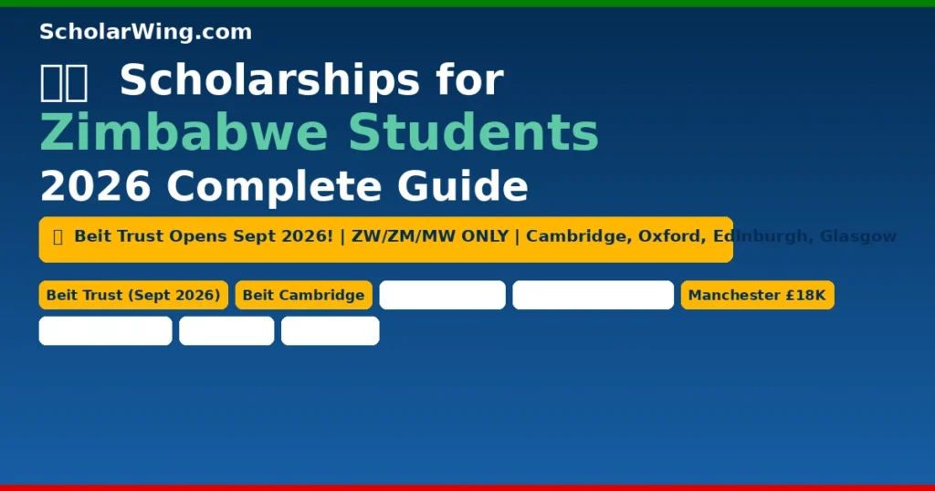 Scholarships for Zimbabwe Students 2026