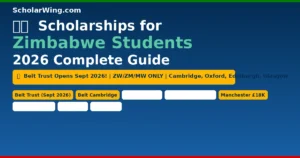 Scholarships for Zimbabwe Students 2026