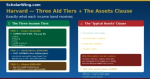 Harvard's Three Aid Tiers — Plus the Typical Assets Clause