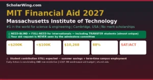 MIT Financial Aid 2027 | Cambridge, Massachusetts, USA | #1 in the World for Science & Engineering