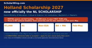 Holland Scholarship 2027 — now officially the NL SCHOLARSHIP | Dutch Ministry of Education, Culture & Science