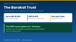 Hero graphic showing the seven grants and the January opening