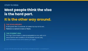 Hero graphic showing the reversal: the visa exists, the scholarship list does not name Pakistan