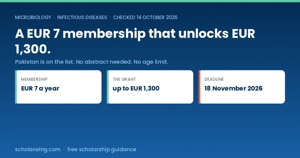 a seven euro membership that unlocks a thirteen hundred euro grant with an 18 November deadline