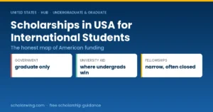 Scholarships in USA for international students — the three real funding routes
